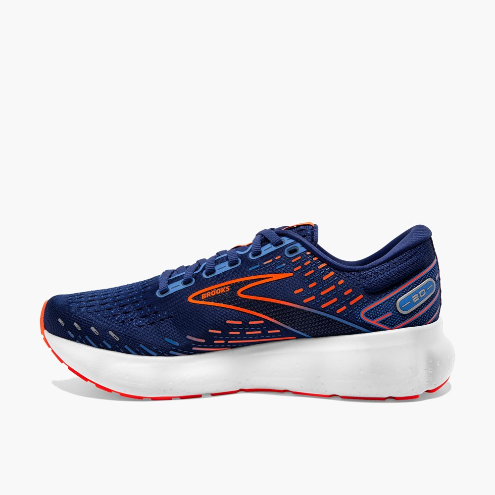 Chaussures Running Route Brooks Glycerin 20: Road Bleu Noir Homme | YRF-9068006